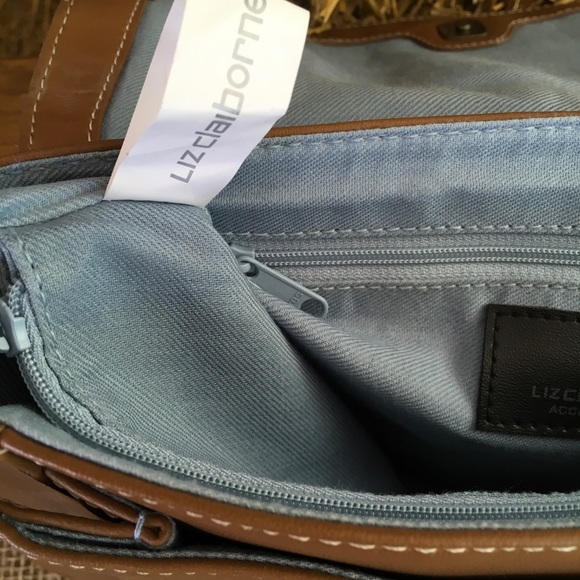 EUC Liz Claiborne Tan Shoulder Bag FREE SHIP - Picture 4 of 7